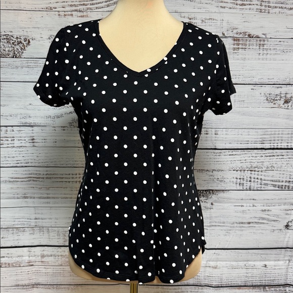 NY&Co Animal Print and Polka Dot V-Neck Tops Set - Picture 6 of 7